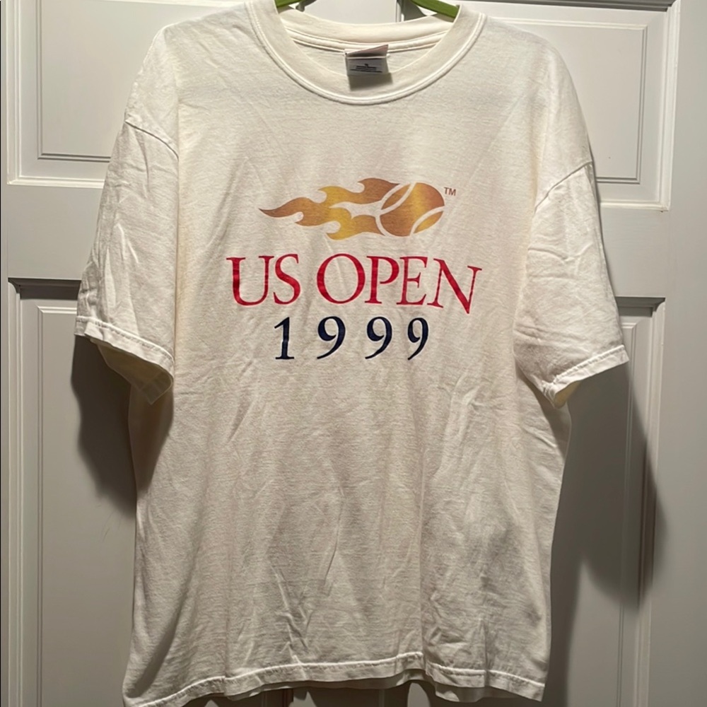 USTA 1999 Vintage US Open Cream Men’s Size XL TShirt